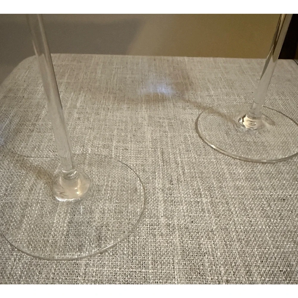 🍷 Lenox Blue Balloon Wine Glasses – Set of 2 – Hand Blown – 9